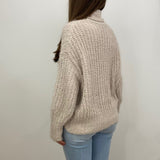 Adalyn Fuzzy Knit Turtleneck Sweater