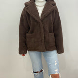 Myra Brown Teddy Fleece Coat