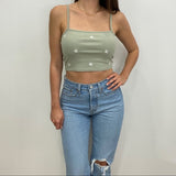 Emely Embroidered Crop Top