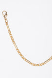 Clip chain bracelet and necklace set  gold