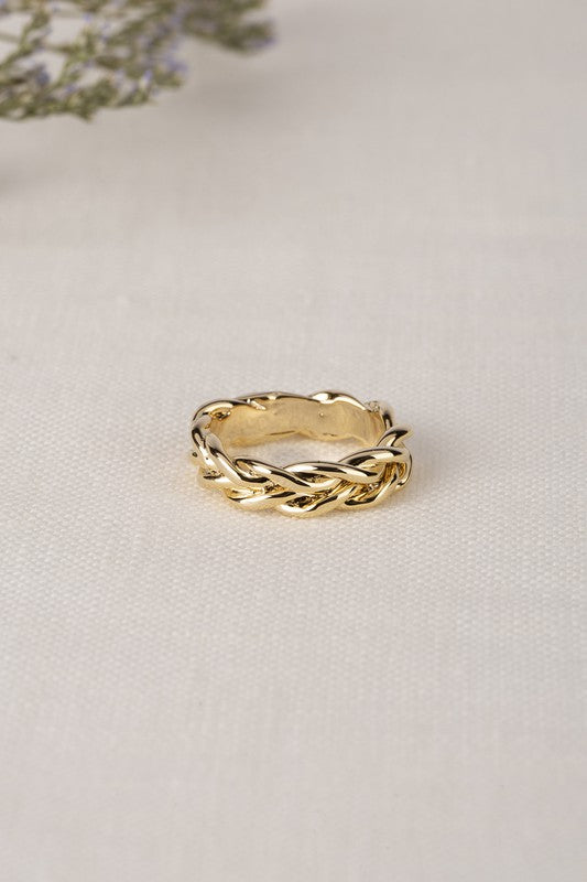 Chain ring   gold