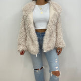 Josie Faux Fur Oversized Hooded Jacket